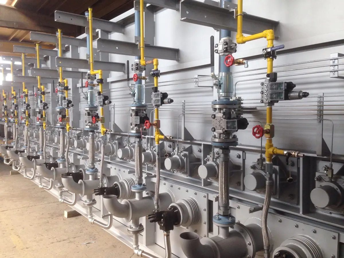 Discese aria e gas combustione